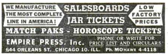 Magazine advertisement for pulltabs (jar-tickets).